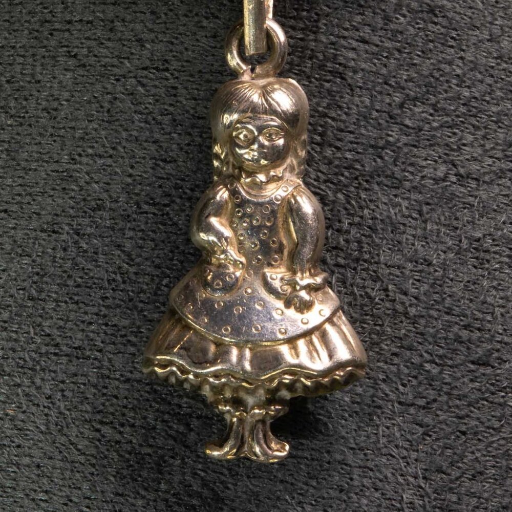 Vintage 1980 Sterling Silver Little Sister Rebecca Doll Pendant
